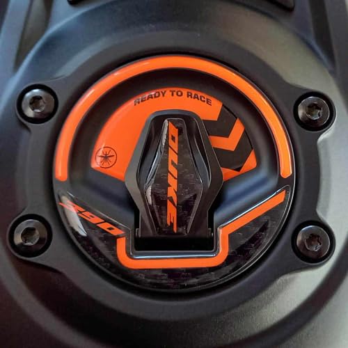 labelbike 3D Sticker Motorcycle Fuel Tank Cap Protection and Decoration in Resin Compatible with KTM 390 Duke 20242025 - Image 1