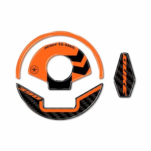 labelbike 3D Sticker Motorcycle Fuel Tank Cap Protection and Decoration in Resin Compatible with KTM 390 Duke 20242025 - Image 3