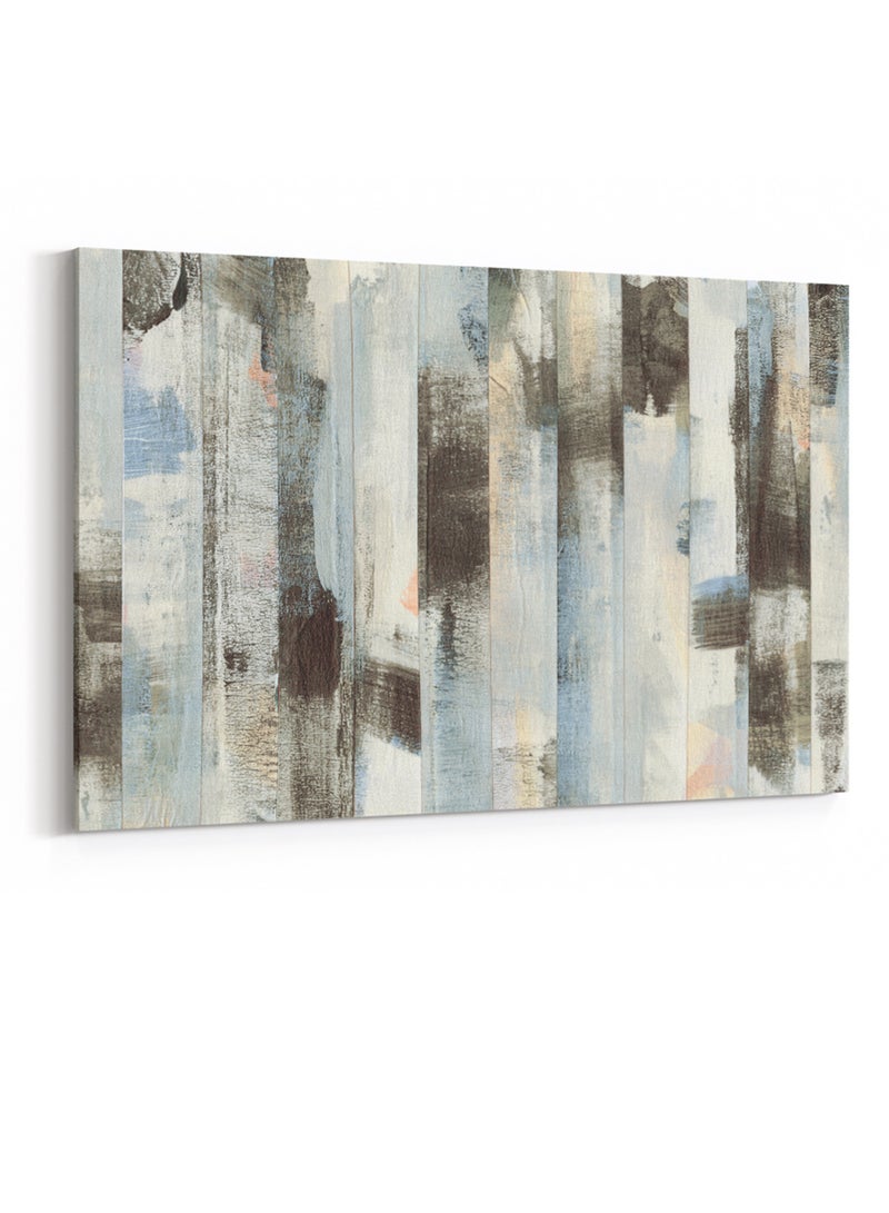 لوحة كانفاس على إطار خشبي بتصميم فن تجريدي - Image 4