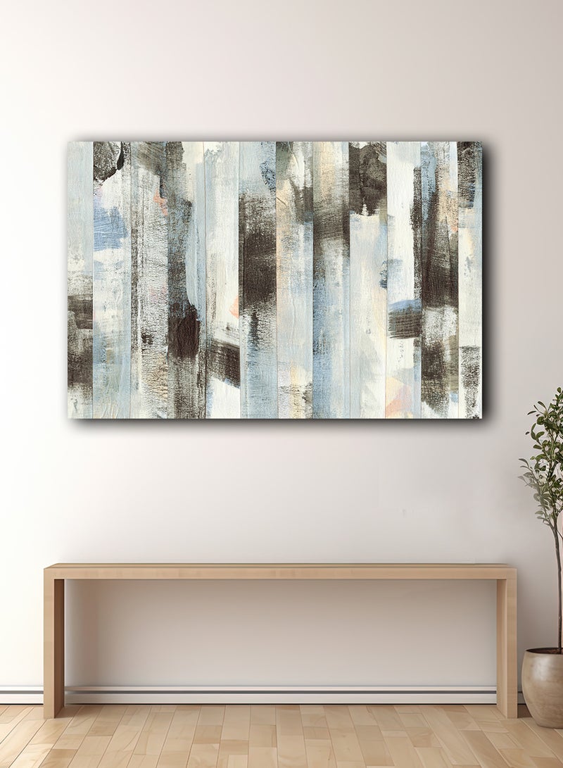 لوحة كانفاس على إطار خشبي بتصميم فن تجريدي - Image 2