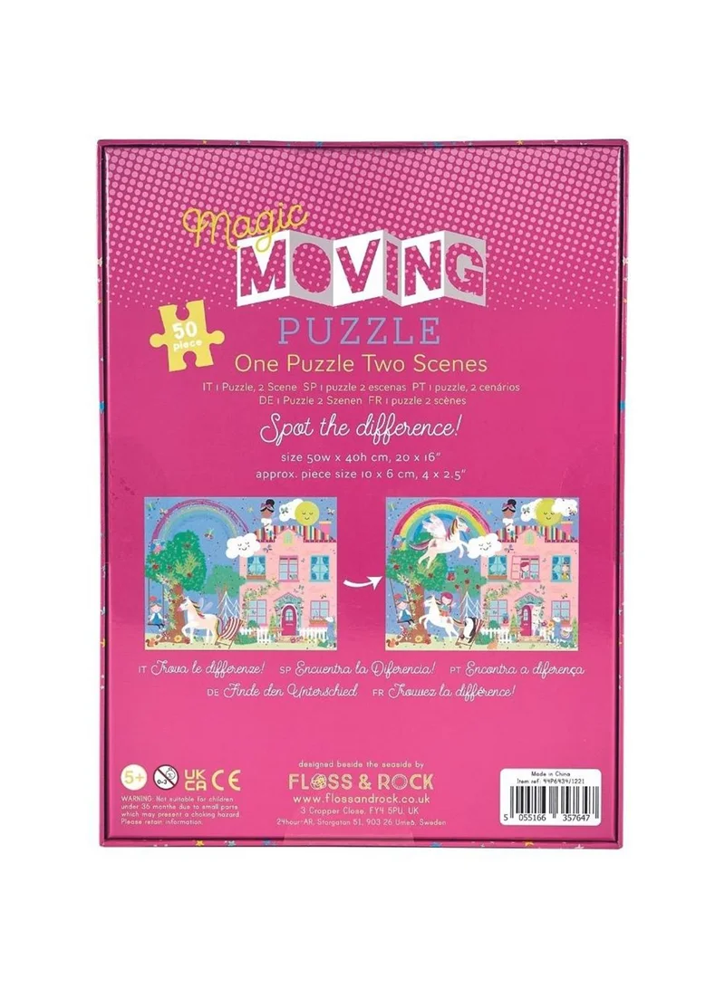 Floss & Rock 50 Piece Rainbow Fairy Magic Moving Puzzle