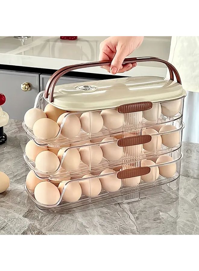 Single Row One Layer Plastic Egg Storage Box For Refrigerator Side Door - Image 5