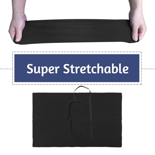 KICNIC Black Book Covers 7 Pack, 6"x9" Stretchable Book Sox Suitable for Most Hardcover Books, Up to 8.5”X9.5”, Washable and Reusable Protective Cover for Textbooks - Image 3