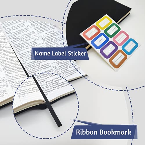 KICNIC Black Book Covers 7 Pack, 6"x9" Stretchable Book Sox Suitable for Most Hardcover Books, Up to 8.5”X9.5”, Washable and Reusable Protective Cover for Textbooks - Image 5