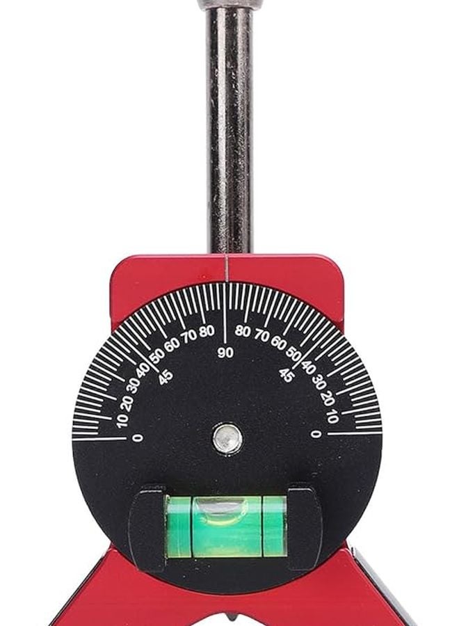 Magnetic Y Shaped Pipe Center Finder with Adjustable Scale Bubble Level Protractor 2 75 Inch Stainless Steel - Image 2