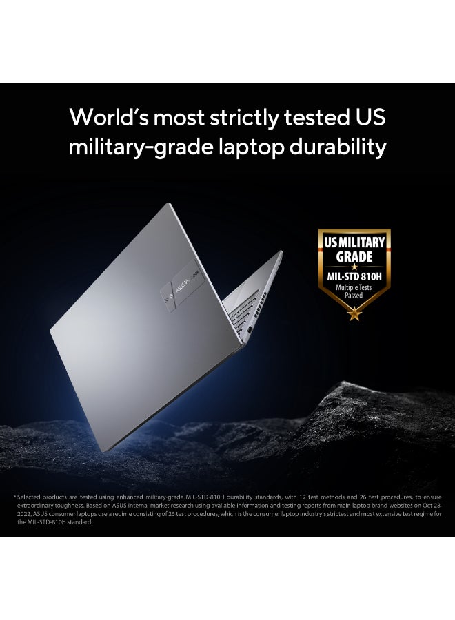 أسوس لابتوب فيفو بوك بشاشة كاملة الوضوح مقاس 15.6 بوصة، معالج إنتل كور i9 13900 H، ذاكرة وصول عشوائي 16 جيجابايت، قرص صلب SSD بسعة 1 تيرابايت، نظام تشغيل ويندوز 11 هوم، لون أسود، باللغة الإنجليزية اللغة الإنجليزية أسود - Image 3