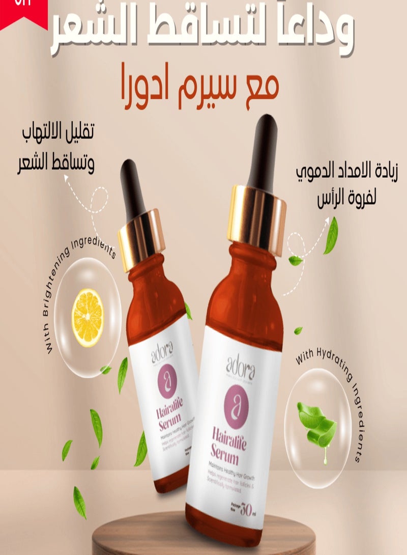 Adora hairalife serum for hair loss and regrowth hair in less than one month and can be used  instead  of hair  Ampoule  with a very good odor - Image 3