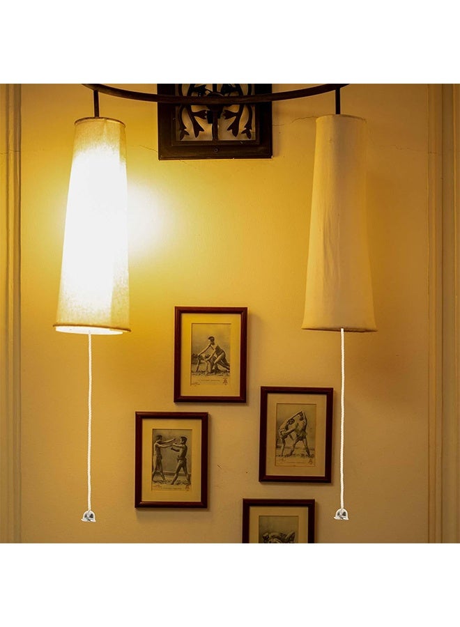 10 Pack Pull Cord for Ceiling Switch Ceiling Fan Pull Chain Extender Light Pull Cord String with Connector Pull Chain Extension for Ceiling Fan Light Fixture Light Bulb - Image 4