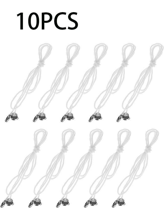 10 Pack Pull Cord for Ceiling Switch Ceiling Fan Pull Chain Extender Light Pull Cord String with Connector Pull Chain Extension for Ceiling Fan Light Fixture Light Bulb - Image 1