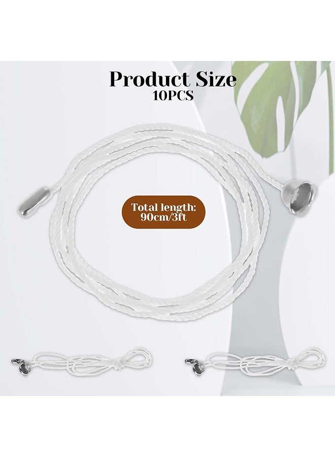 10 Pack Pull Cord for Ceiling Switch Ceiling Fan Pull Chain Extender Light Pull Cord String with Connector Pull Chain Extension for Ceiling Fan Light Fixture Light Bulb - Image 2