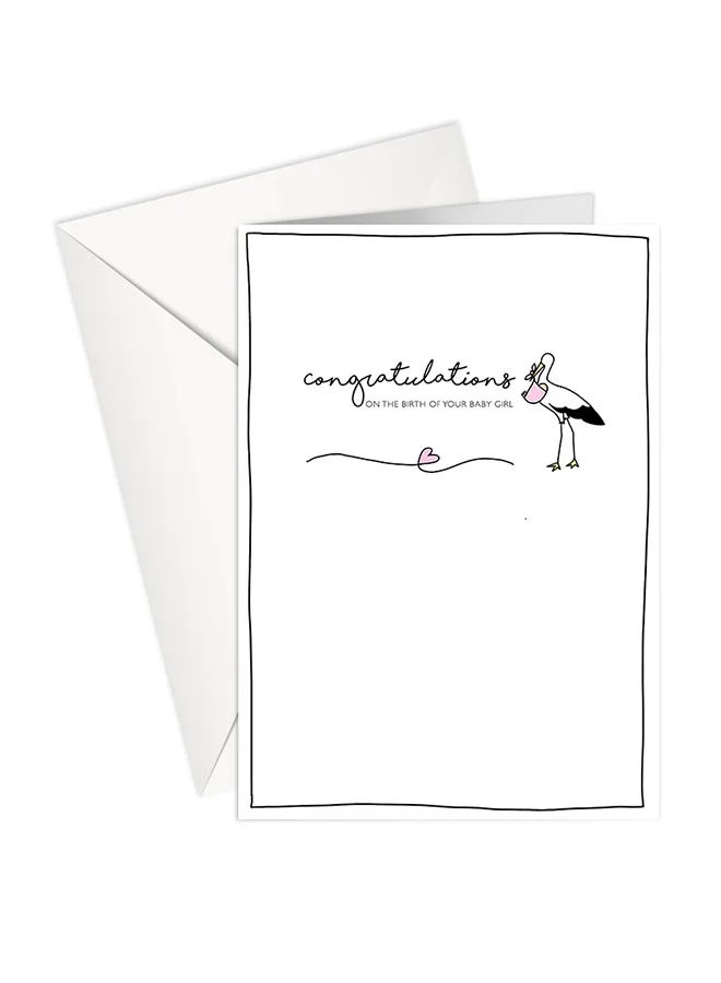 Share The Love Congratulations On The Birth Your Baby Girl - New Born Greeting Card
