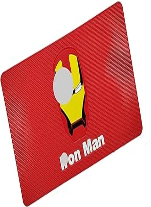 Kaber Egypt 2020 Kaber Misr 2020 Car Dashboard Pad - Non-Slip Silicone Car Mat - Antiskid and Much More Special Product for Your Car Rectangle Large - Red Man - Size 27cm by 16cm