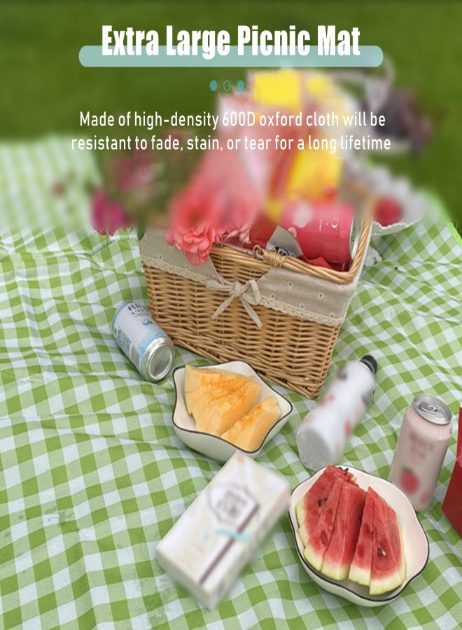6.5 x 6.5 FT Picnic Blanket Outdoor Extra Large Folding Picnic Mat Waterproof Sandproof Garden Picnic Blankets With Handle for Camping Hiking Fishing - Image 5