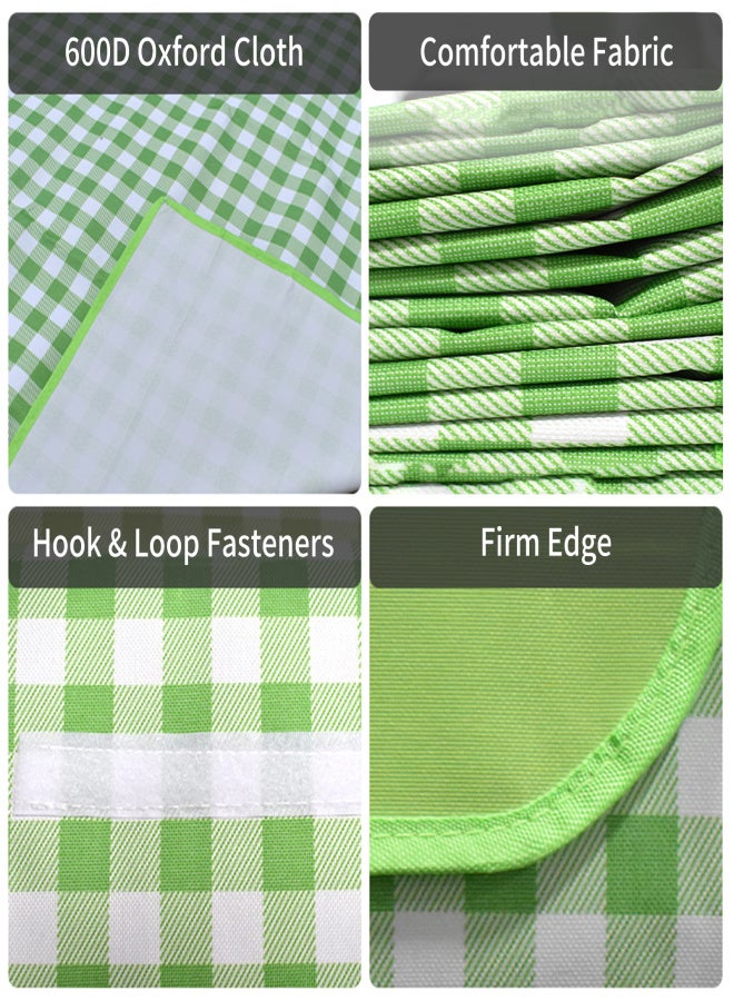 6.5 x 6.5 FT Picnic Blanket Outdoor Extra Large Folding Picnic Mat Waterproof Sandproof Garden Picnic Blankets With Handle for Camping Hiking Fishing - Image 3