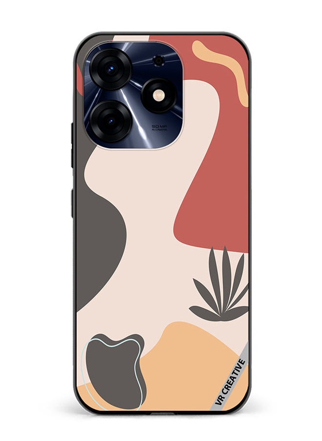 Protective Case Cover For Tecno Spark 10 Pro Printable Template With Abstract Geometric Shapes, Nature Aesthetic Texture, Design Multicolour