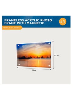 Creative Planet Creative Planet 4R Acrylic Photo Frame. An elegant picture frame of high clarity modern stylish & transparent organize and protect your photos great gift for birthday girlfriend (Pack of 3)  - Image 5