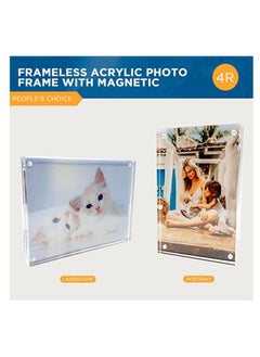 Creative Planet Creative Planet 4R Acrylic Photo Frame. An elegant picture frame of high clarity modern stylish & transparent organize and protect your photos great gift for birthday girlfriend (Pack of 3)  - Image 4