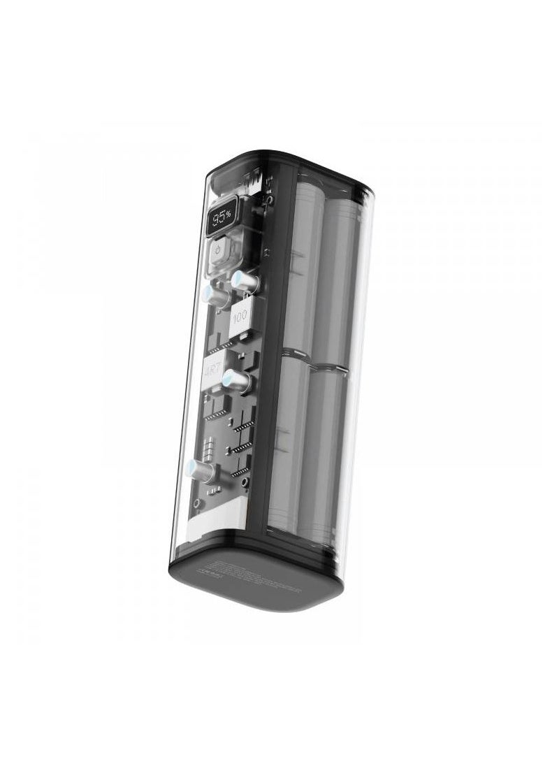 Powerology Crystalline Series Power Bank 24000mAh PD 100W - Dark Gray  - Image 1