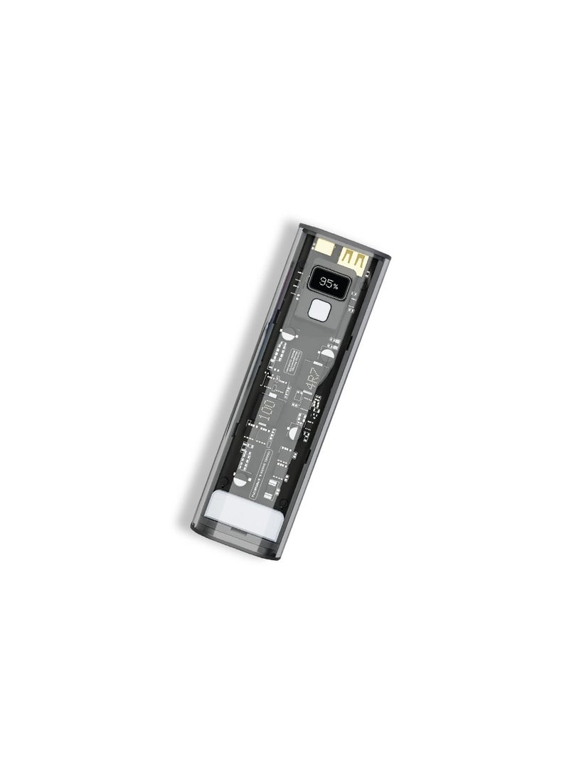 Powerology Crystalline Series Power Bank 24000mAh PD 100W - Dark Gray  - Image 2