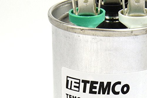 TEMCo Industrial مكثف تشغيل مزدوج TEMCo 70+5 ميكروفاراد CBB65، 70/5 ميكروفاراد، 370-440 فولت، دائري، 50/60 هرتز | لتطبيقات مروحة تكييف الهواء، المحرك، النفاخ - Image 4