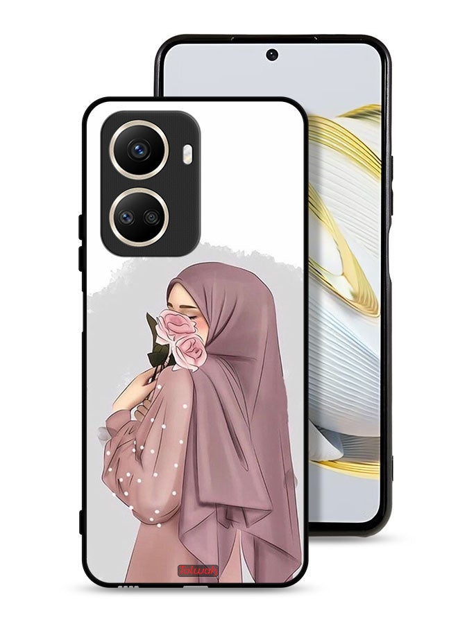 Tolwak Huawei nova 10 SE Protective Case Cover Holding Roses Girl Art - Image 1