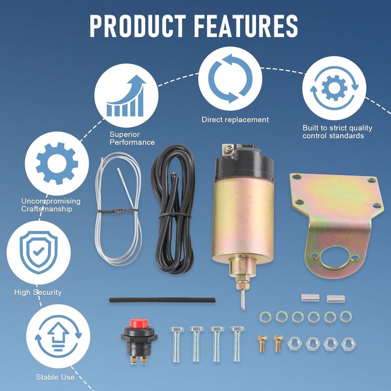 JDMSPEED New Street Rat Hot Rod Car Truck 85LB Shaved Door Handle Kit Replacement for 2 Doors Popper Solenoid - Image 4