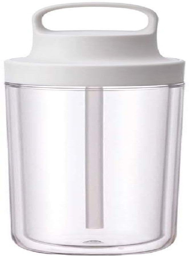 كينتو زجاجة كينتو 20071 توغو، سعة 480 مل (16.9 أونصة سائلة)، لون أبيض، مزودة بماصة، خفيفة الوزن، زجاجة ماء، آمنة للغسل في غسالة الأطباق، مصنوعة بجدار مزدوج - Image 1