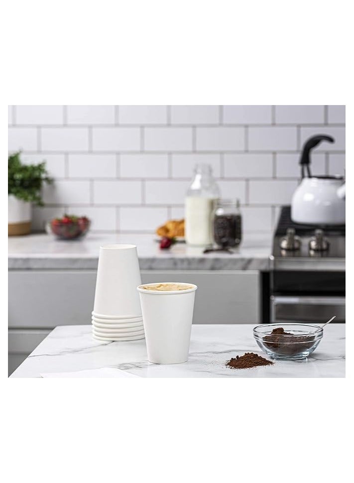 QUALITY Disposable 8 Oz White Paper Cups 50 Pieces for Water Tea Cold and Hot Drinks Everyday Use - Image 5