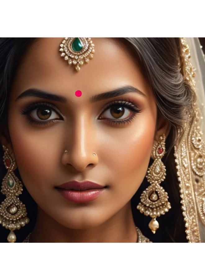 VAMA Premium Velvet Multicolor Forehead Stickers Bindiya Bindis Bollywood Bindi Booklet for Women Pack of 948 Bindi Book - Image 4