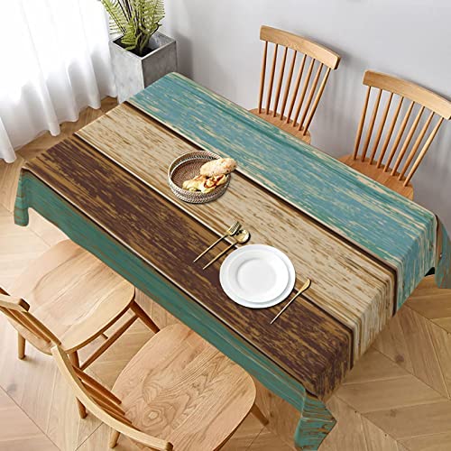 Worltoldb Farmhouse Country Tablecloths Polyester Table Cloth for Kitchen Dinning Table Washable Table Cover for Parties Wedding Picnic White9 - Image 1