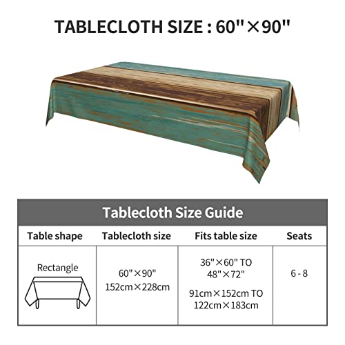 Worltoldb Farmhouse Country Tablecloths Polyester Table Cloth for Kitchen Dinning Table Washable Table Cover for Parties Wedding Picnic White9 - Image 3