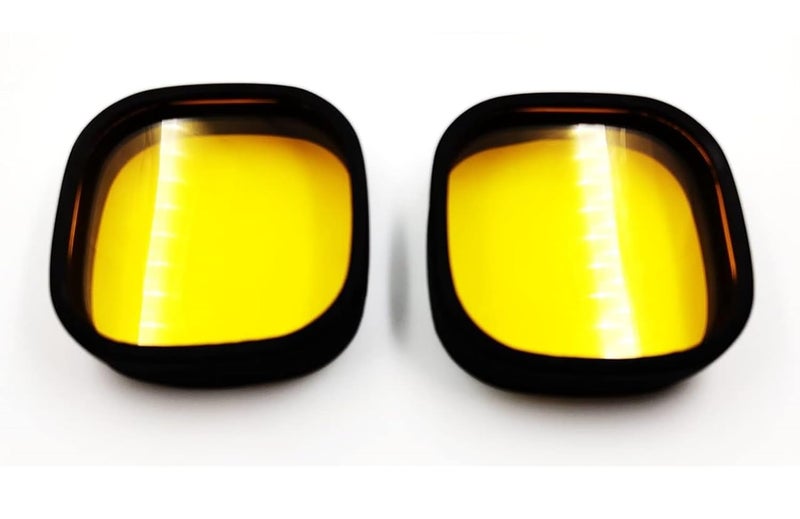 GEAR UP HJG 4 LED Square Fog Lamp Yellow Cover With Acyrlic Yellow Lens (Set of 2) - Image 2