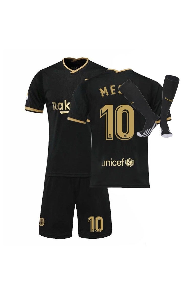 WHITE GAINS The new 3-piece set of No. 10 football jerseys, including a top, shorts, socks, is made of comfortable, breathable and elastic fabric, suitable for both adults and children to play outdoors - Image 1