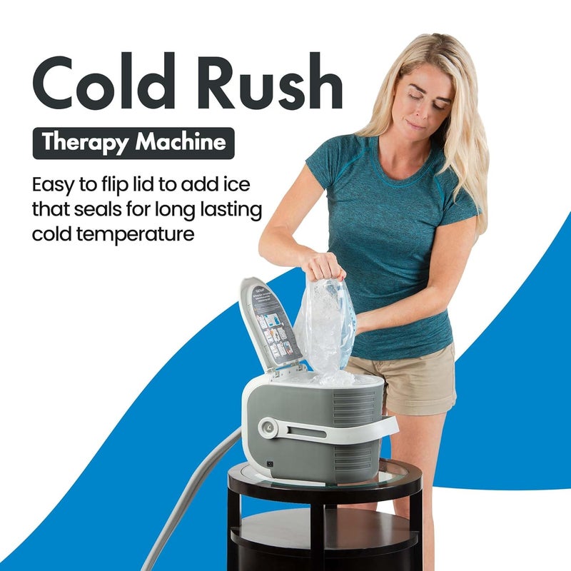 Ossur Cold Rush Therapy Machine System with Knee Pad  Ergonomic Adjustable Knee Ice Pack Wrap  Quiet Lightweight Ice Pack for Knee  Strong Cryotherapy Ice Machine for Knee After Surgery - Image 4