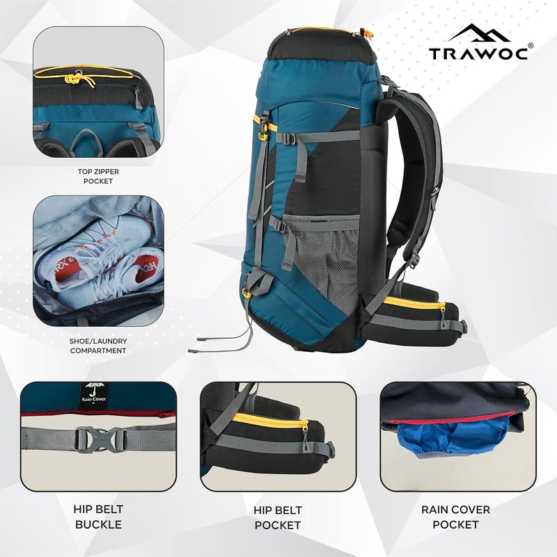 TRAWOC TREKELITE 60L Travel Backpack - Image 5