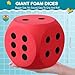 Shappy 6 Inches Foam Dice Fun Filled Large Educational Toy Kawaii Giant Dice Decorative Eva Foam Jumbo Cube Big Square Building Blocks for Game Nights Learning SessionsRed and Green2 Pcs - Image 4