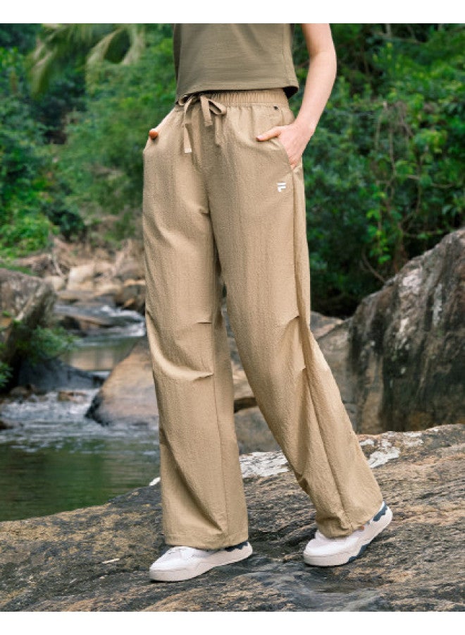 FILA Women'S Fusion Series Casual Pants Women'S Fashion Trend Loose Versatile Woven Trousers - Image 1