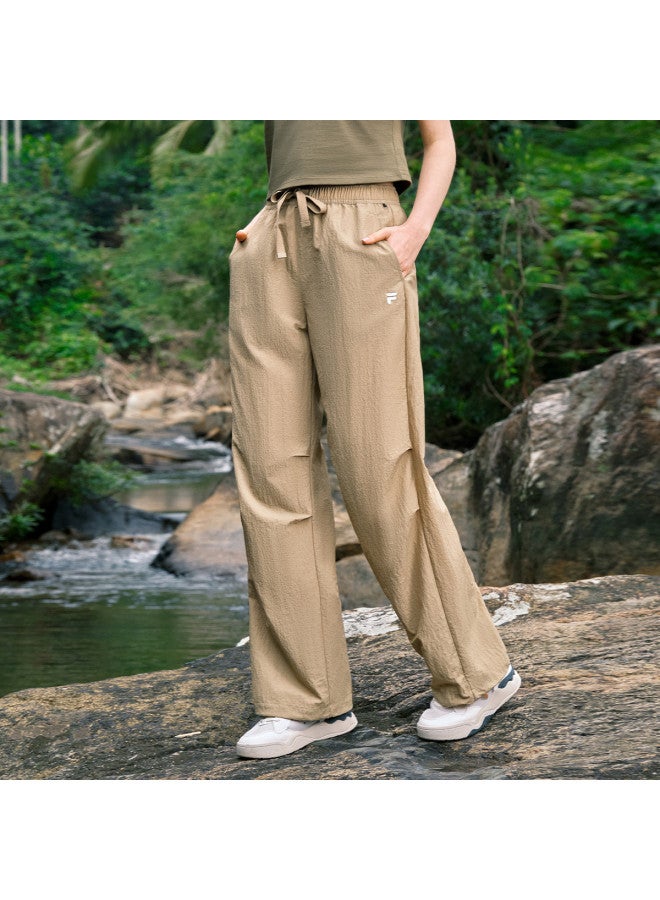 FILA Women'S Fusion Series Casual Pants Women'S Fashion Trend Loose Versatile Woven Trousers - Image 3