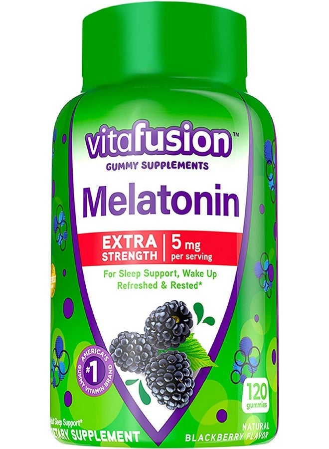 Vitafusion Extra Strength Melatonin 5mg, 120 Gummies (Pack of 5) - Image 1
