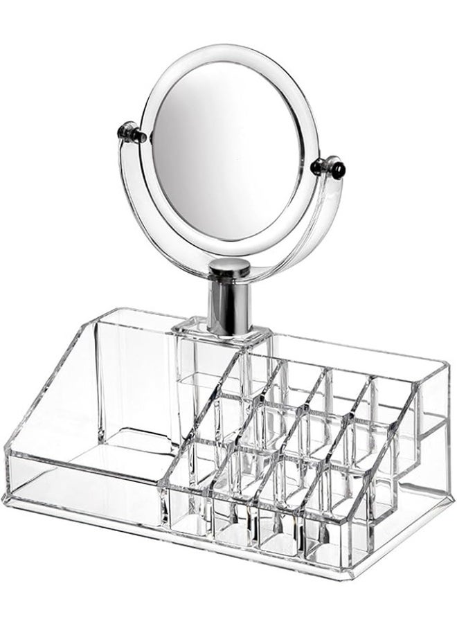 Generic Makeup Organizer with Mirror – Clear Cosmetic Storage Organizer with Drawers and Display Case – Vanity Makeup Box for Bathroom, Dresser, or Desk – Transparent Acrylic Beauty Organizer  - Image 2
