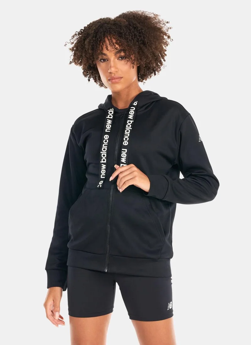 New Balance Women's Relentless Train Fleece Full Zip Hoodie