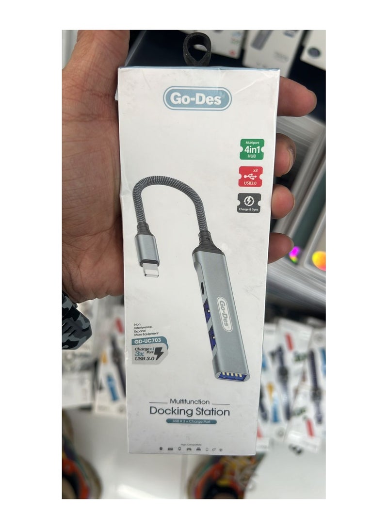 GO-DES 4 in 1 USB Docking Station - Image 2