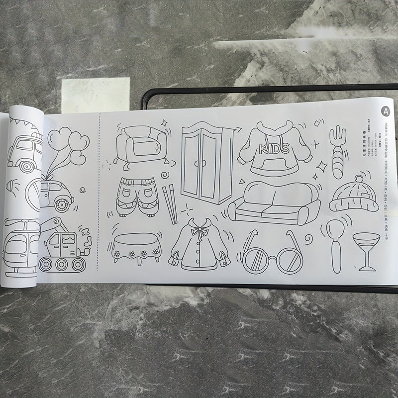 3-Meter Long Graffiti Paper Roll, Artistic Drawing Scroll for Kids - Perfect Gift for Creativity & Imagination - Image 5