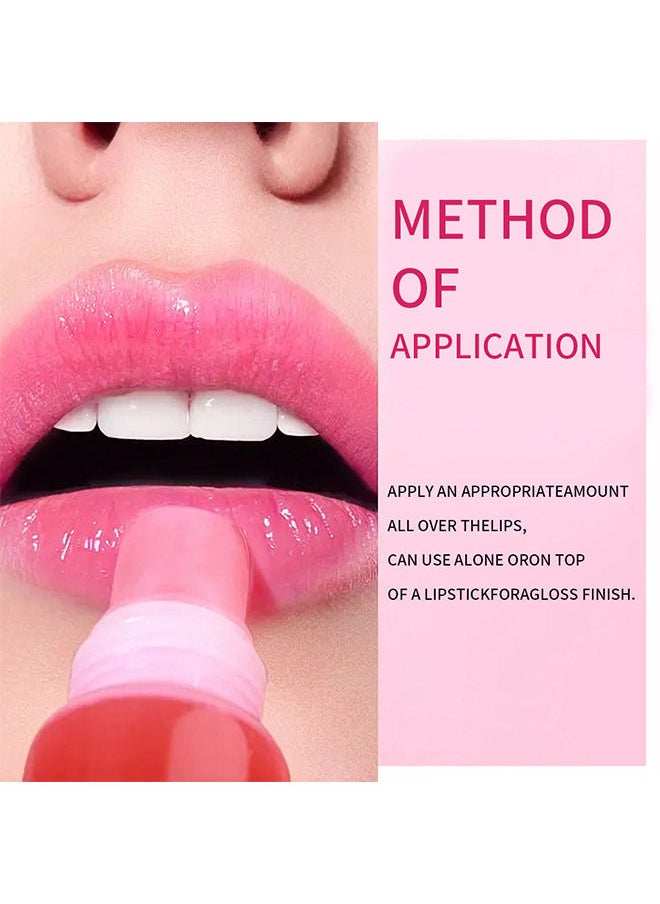Julystar Lip Liquid Transparent Lip Oil Toot Lip Glass Lip Moisturizing Moisturizing Lip Gloss Lip Glaze Colour Cosmetics Lipstick Shiny, 04# Light Orange  - Image 5