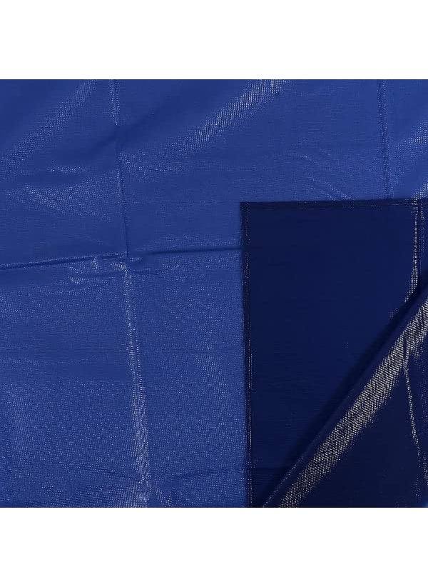 NORTH FIELD North Field Waterproof Plastic Mattress Protection Sheet for Baby and Adult Poly Plastic Rubber Double Bed Sheet Double BedKing Size 72 x 75 Inch Dark Blue  - Image 4