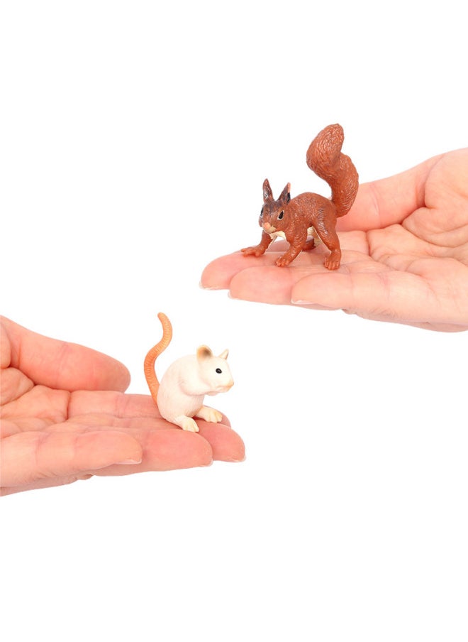 Generic - Simulation Animal Model Squirrel Mole Raccoon Red Panda River Otter Tree Kangaroo Ferret Cognitive Plastic Toy-Color:PL127-2970 Marmot - Image 1