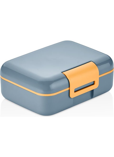 Lunch Box Double-Decked Bottom Chamber Two-Compartment Food Storage Container Fork Spoon Knife Set