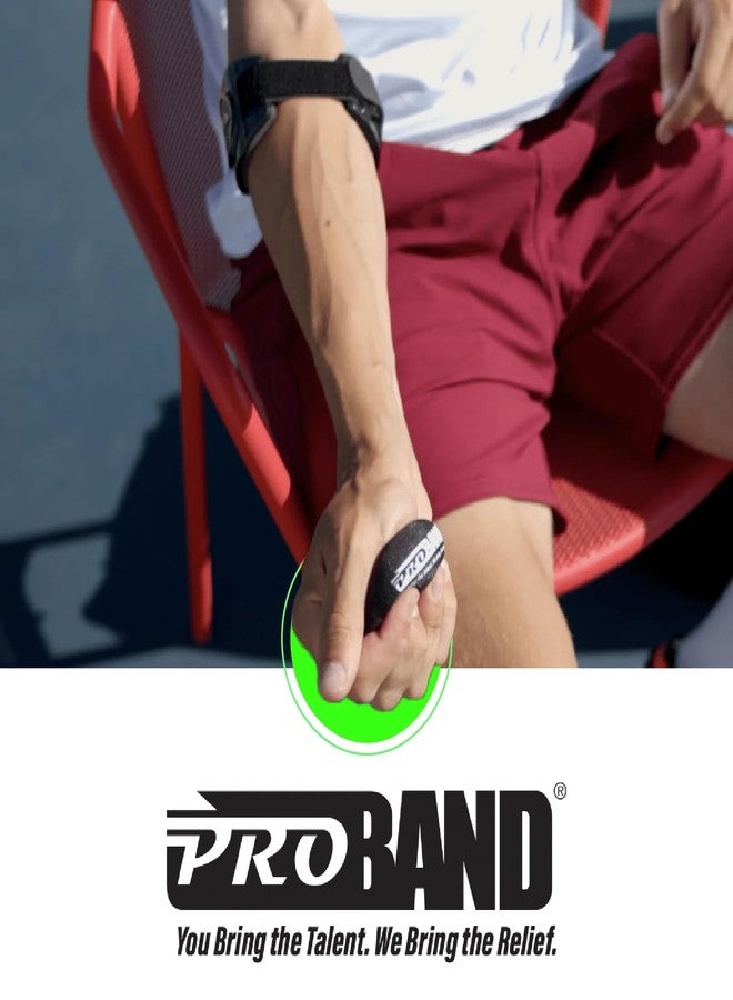 PROBAND Therapeutic Exercise Ball Compatible Bandit or Bandit XM for Elbow & Forearm Pain Relief, Carpal Tunnel, Tendonitis, Tennis & Pickleball Elbow, Golfers Elbow, & Arthritis, Black - Image 4