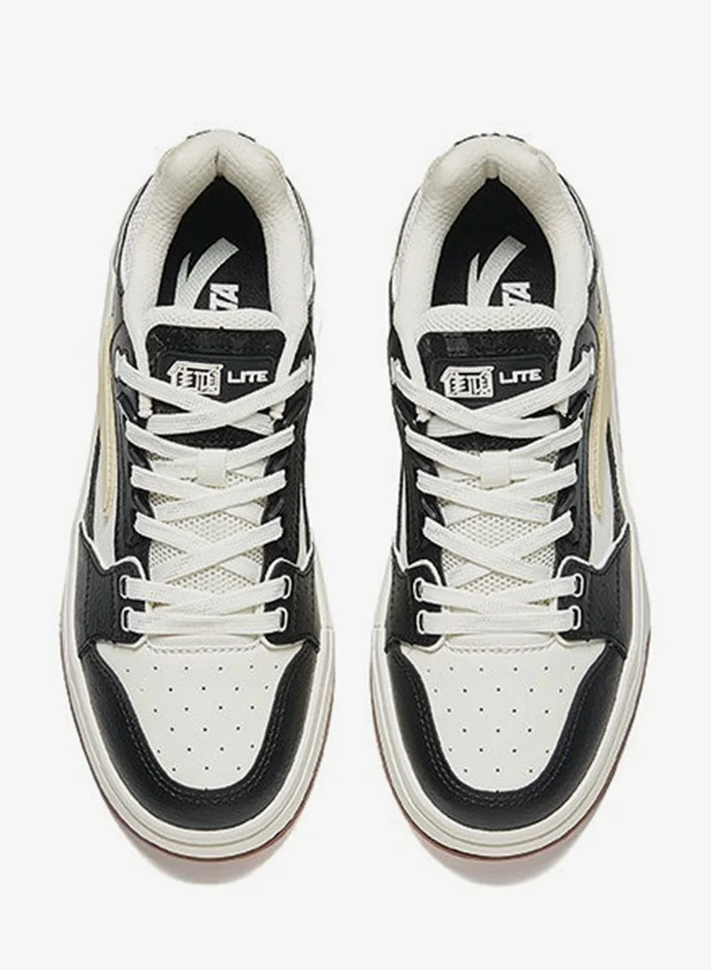 Anta Beige/Black Stree LT 2 Skater sneakers | Classic Color-Block Trendy Women Low-Top White for Women | Best Price UAE