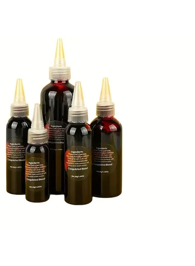 Fake Blood Plasma Gel Capsules 60ml Washable Halloween Makeup For Pranks Parties - Image 5
